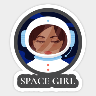 Space Girl Sticker